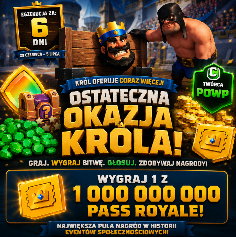 1 000 000 Pass Royale! Największa pula nagród w historii!